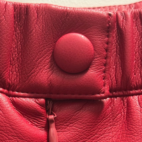 Persona by Marina Rinaldi Dark Red Technical Fabric Skirt Elastic Waist Size 18 - Picture 7 of 11